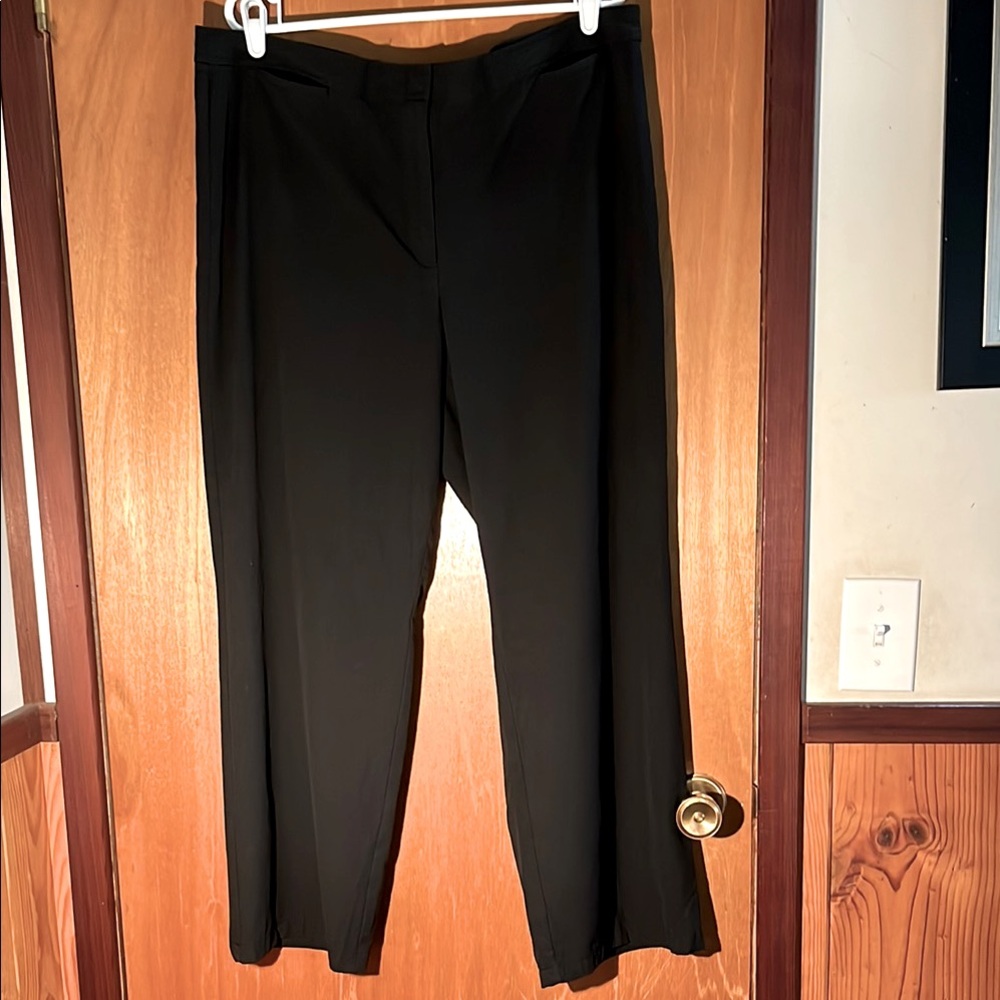 J. Jill Black Comfortable Wide Leg Trousers - Size 18